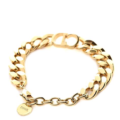 gold dior braclet|dior gold chain bracelet.